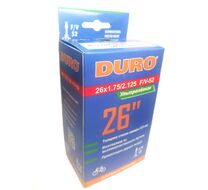 Камера 26x1,75/2,125 легкая (138 гр, 0,6 мм) F/V-52 (47/57-559) DURO