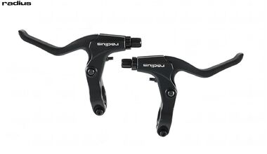 Рукоятки тормоза алюминиевые, комплект 2 шт. (правая+левая), VL-801D, RADIUS (черный, УТ00023463)
