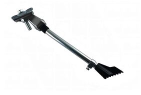 Подножка 20"-28" алюминиевая, центральное крепление, регулируемая, KS-05-SL (серебристый)