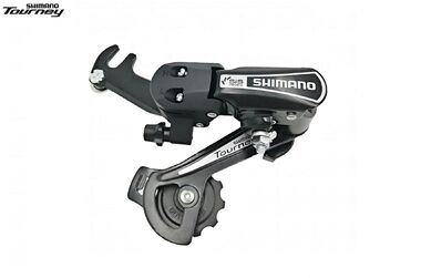Переключатель задний SHIMANO TOURNEY RD-TY21B 6/7 скор., крепление на ось, GS, 76мм, (черный, ARDTY21BGSBL)