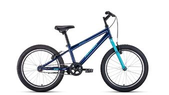 ALTAIR MTB HT 20 1.0 (20" 1 ск. рост 10.5") 2019-2020, темно-синий/бирюзовый, RBKT01N01007