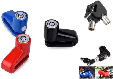 Замок противоугонный, Disc-LOCK, 5.5, на ротор дискового тормоза, круглый ключ, GK202.205